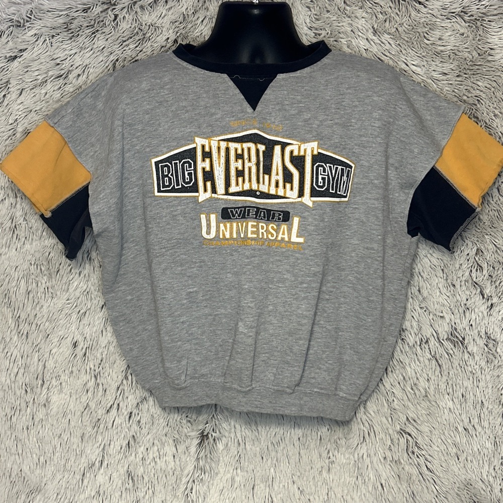 Vintage Everlast S/S Sweatshirt Mens XL‎ Muscle Gym Workout Weightlifting 90s